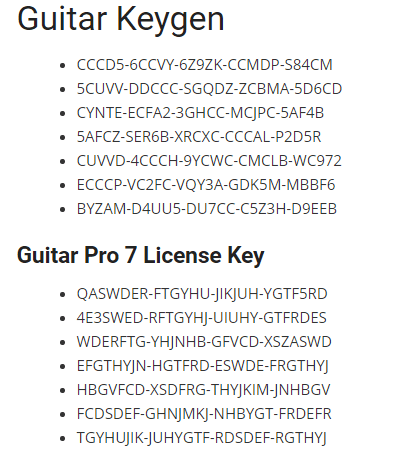 torrent guitar pro 7 full version crack with keygen